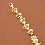 Bell Shaped Links Nagas Gold Plated Bracelet