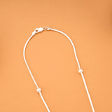 Charm Infinity Beaded Silver Chain