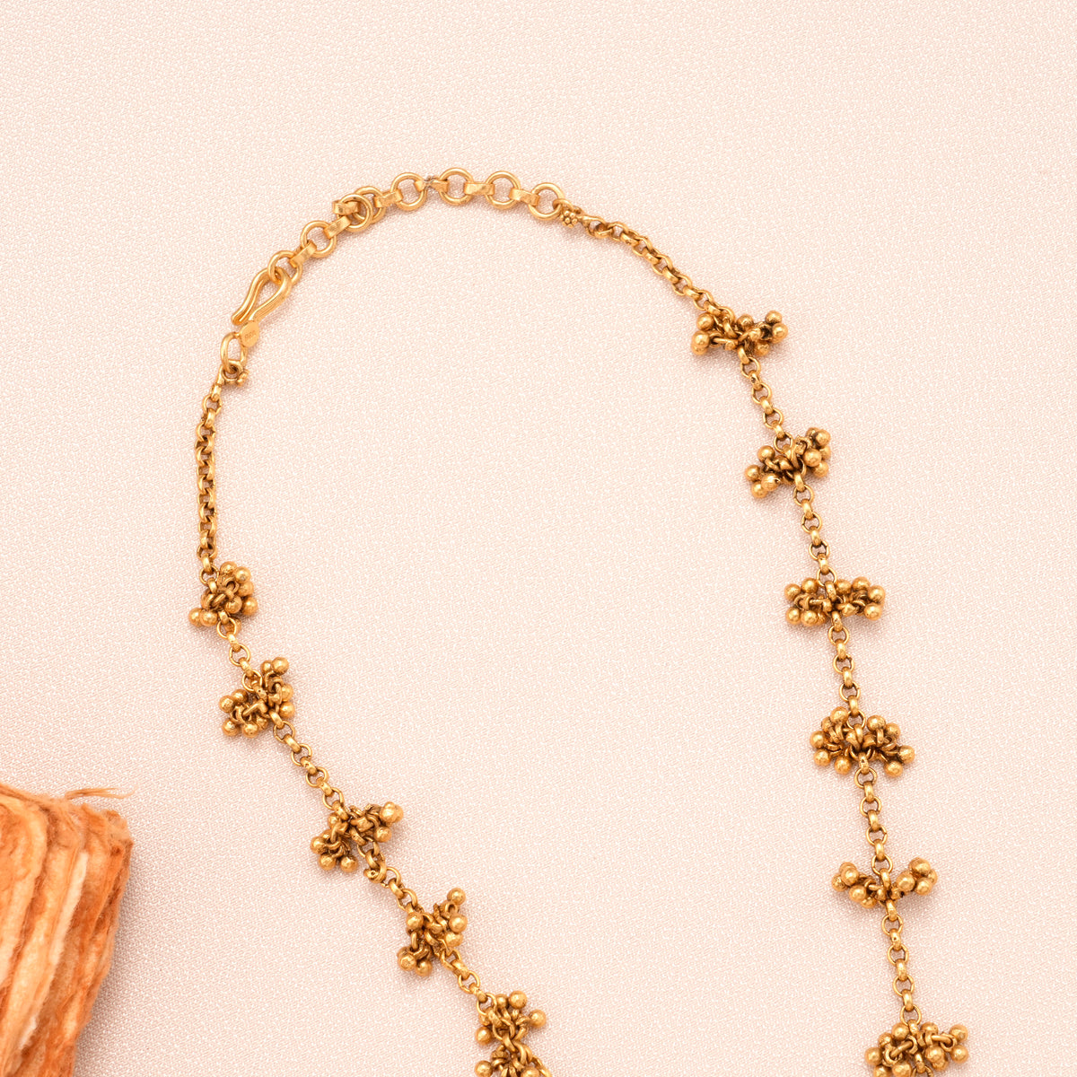 Traditional Dual Peacock Golden Pendant Necklace Set