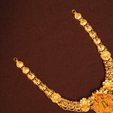 Temple Inspired Meenakshi Amman Gold Necklace