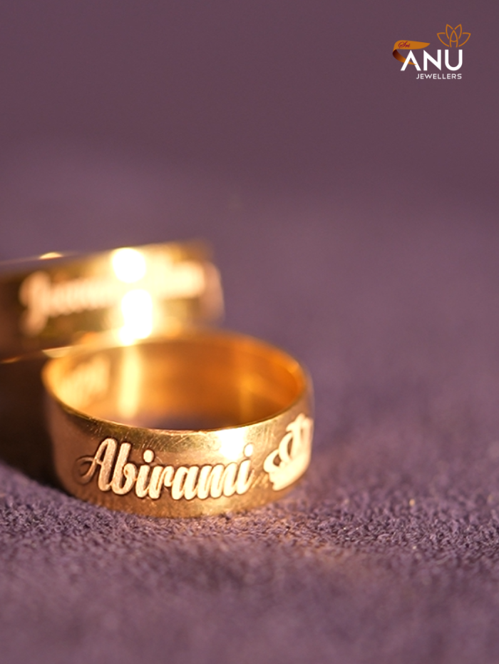 Crowned Love Fingerprint Ring