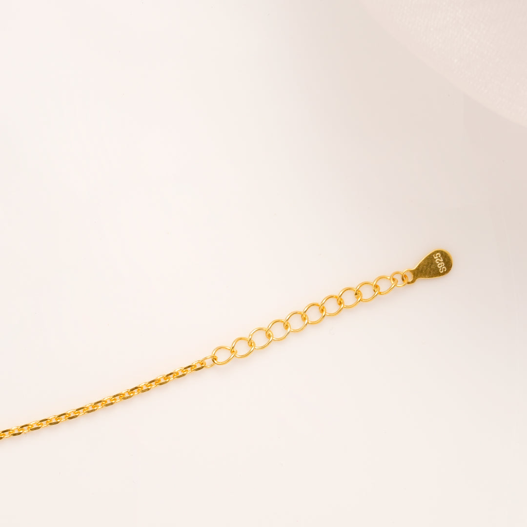 Spaceship Charm Golden Plated Bracelet