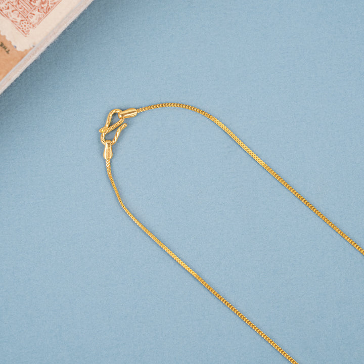 Fancy Hanging Drops Pendant Gold Necklace