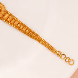 Elegant Tri Floral Gold Bracelet for Women