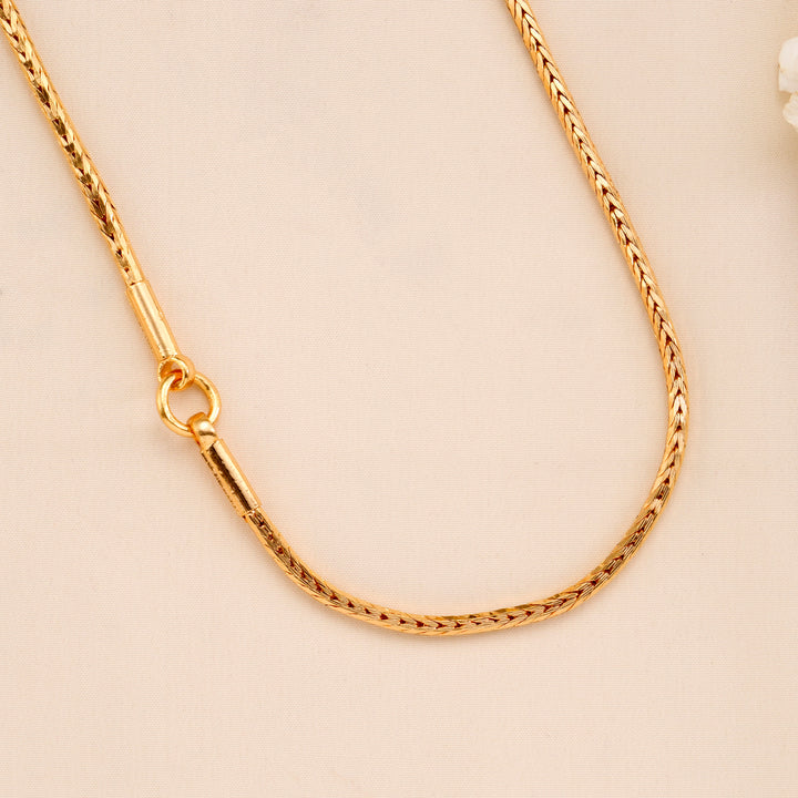 Trio Balls Design Silver Mugappu Chain