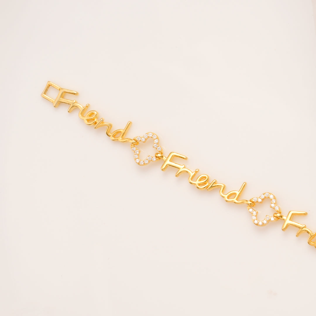 Lucky Friend Charm Silver Bracelet
