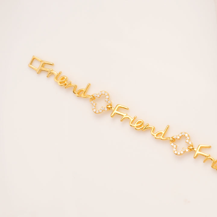 Lucky Friend Charm Silver Bracelet