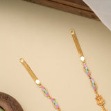 Temple Inspired Lakshmi Gopuram Golden Necklace