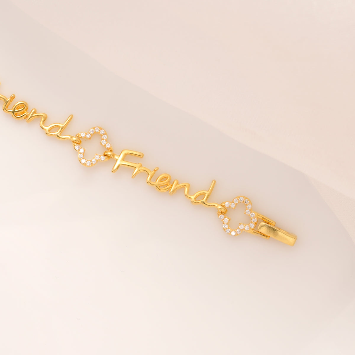 Lucky Friend Charm Silver Bracelet