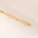 Lucky Friend Charm Silver Bracelet