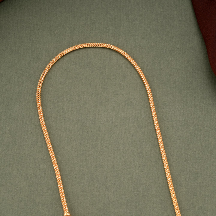 Traditional Leaf Lakshmi Mugappu Chain