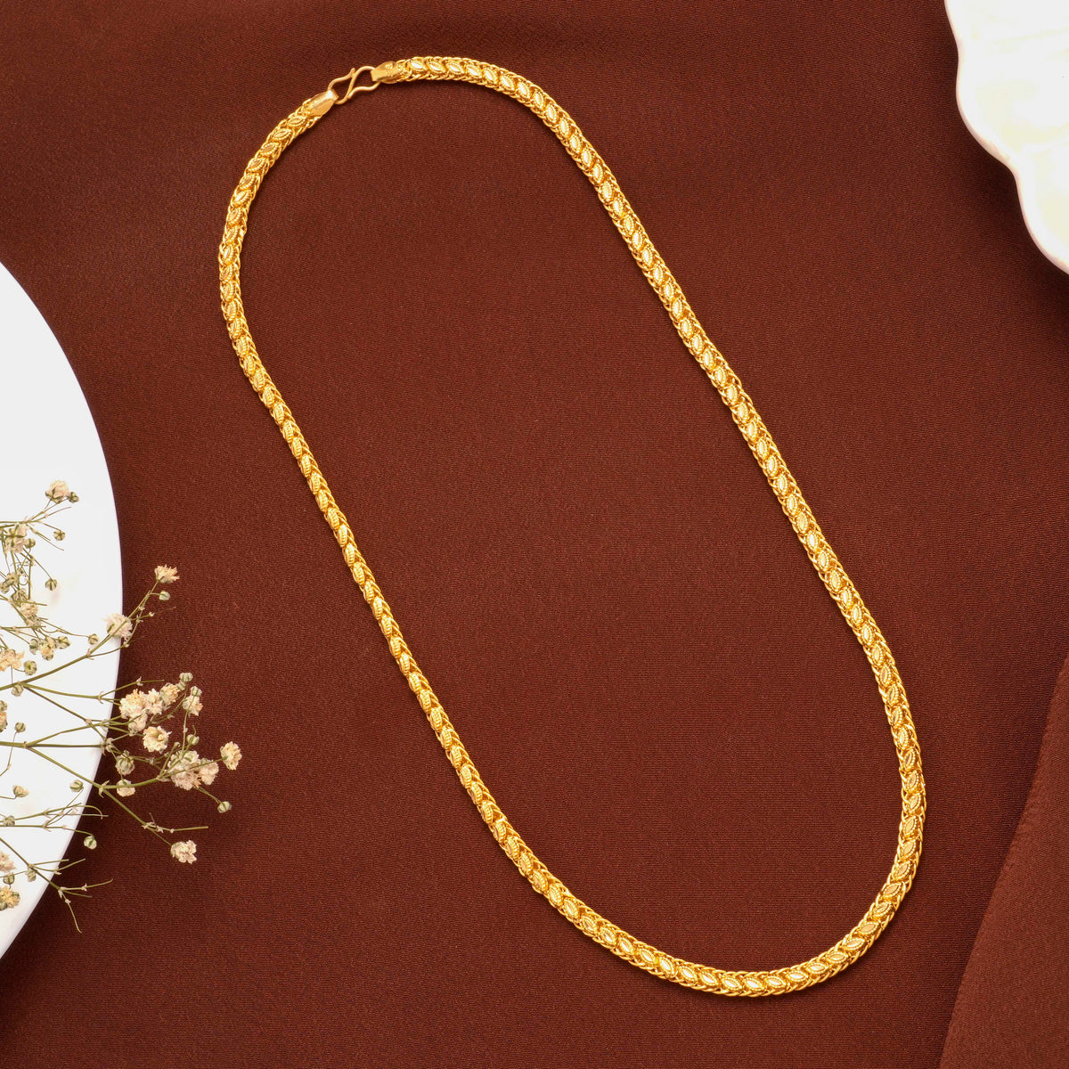 Premium Wheat Link Gold Chain