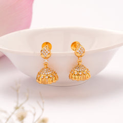 Classic Bell Shape Golden Jhumkas