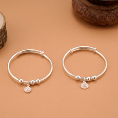 Classic Spark Baby Silver Bangle
