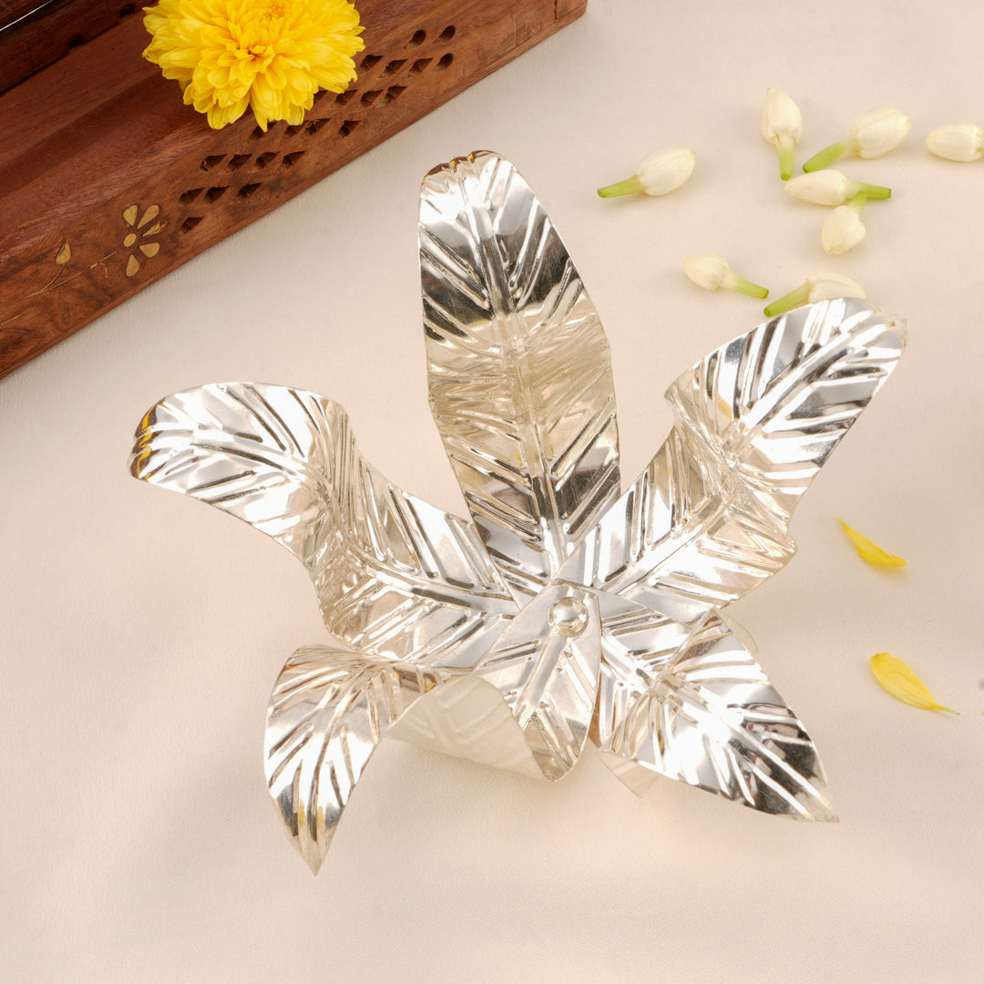 Leaf Shape Silver Kalasam