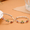 Tiny Car Plane Helicopter Silver Baby Bangle