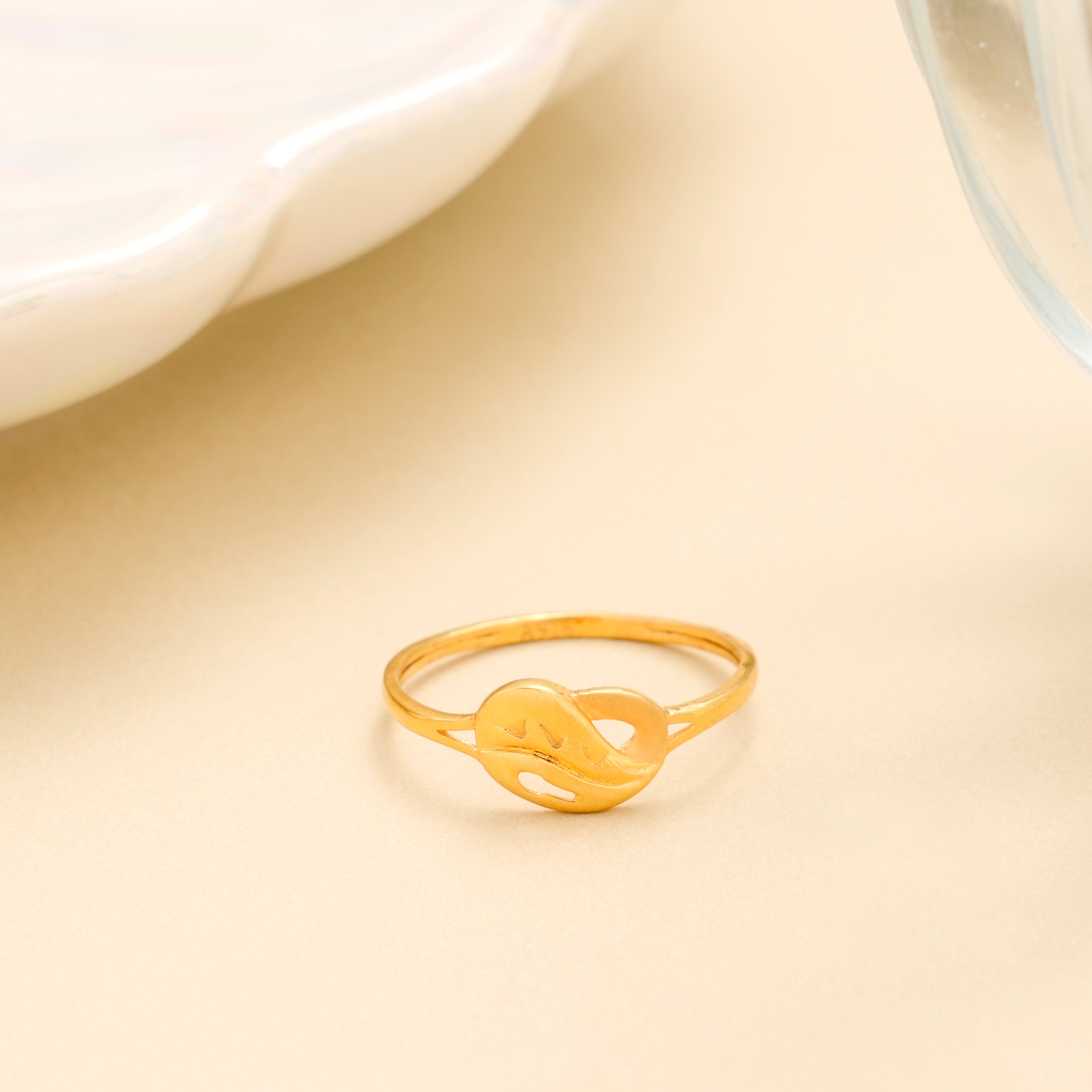 Trendy Gold Handshake Ring for Women | Sri Anu Jewellers