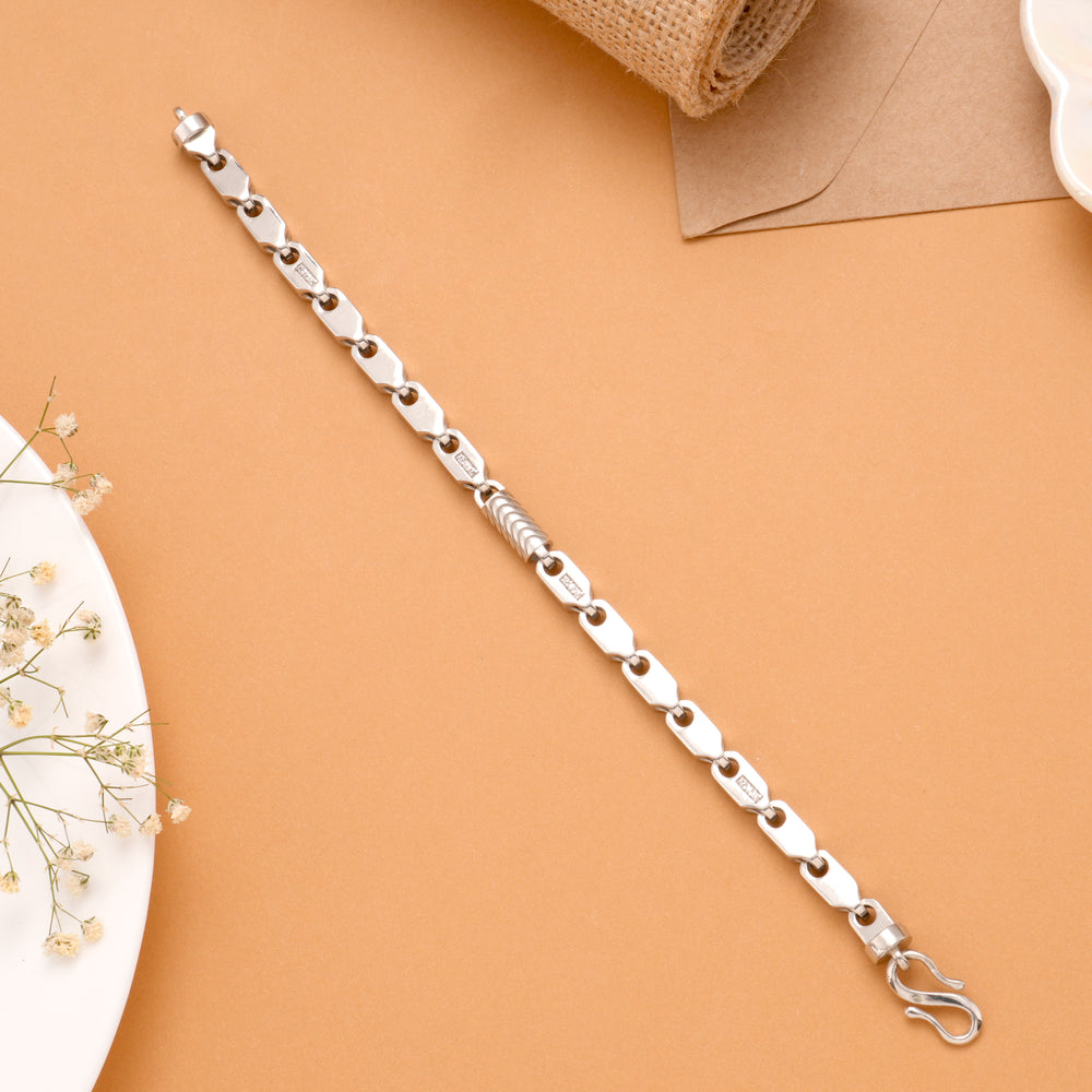 Premium Signature Silver Men’s Bracelet