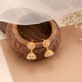 Grand Blossom Silver Gold Plated Jhumkas