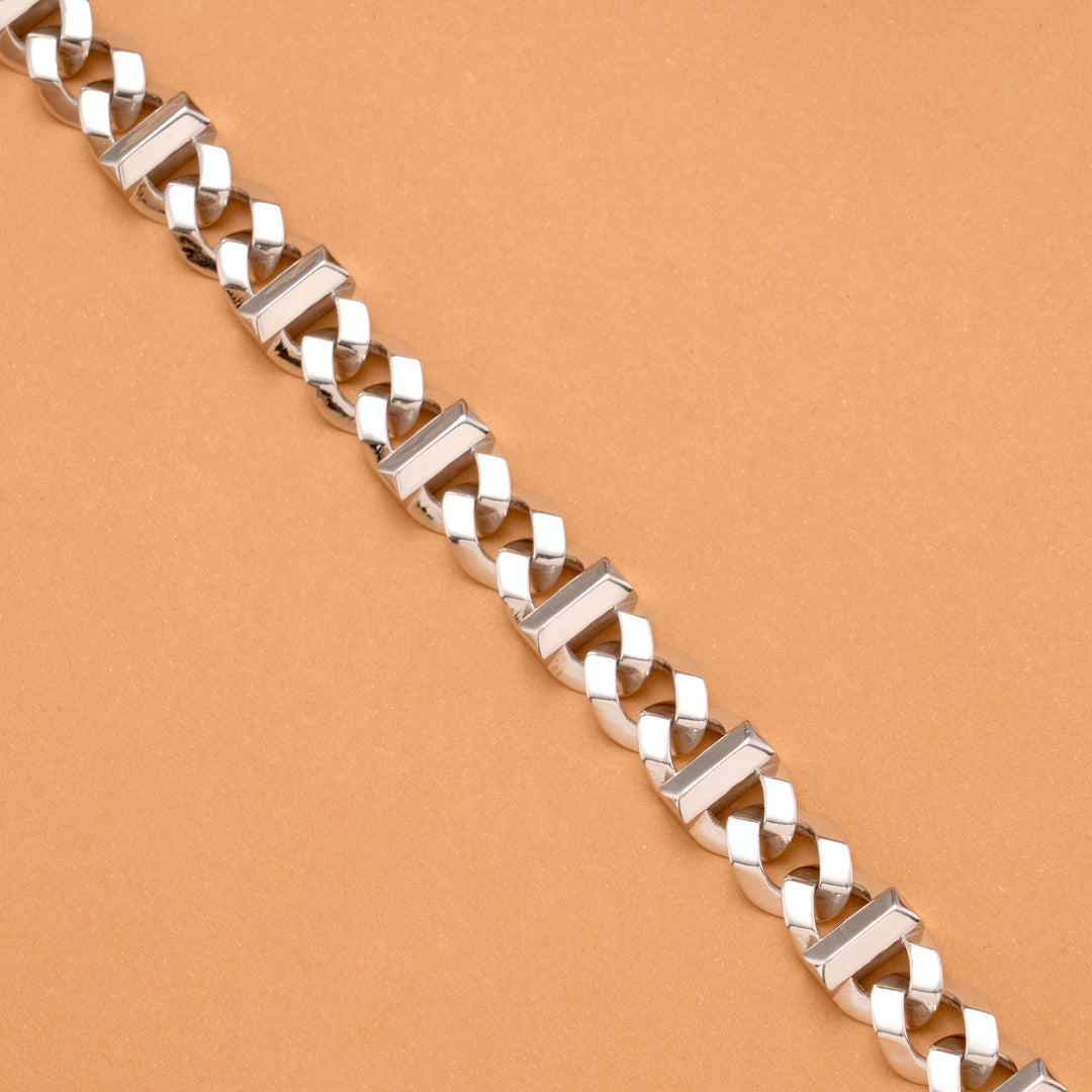 Modern Elite Men’s Silver Bracelet
