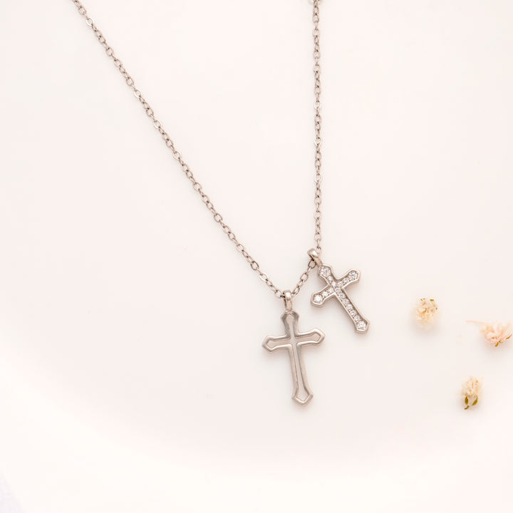 Modern Plus Symbol Silver Chain