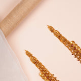 Antique Lakshmi Coin Haram with Ruby Stone Accents