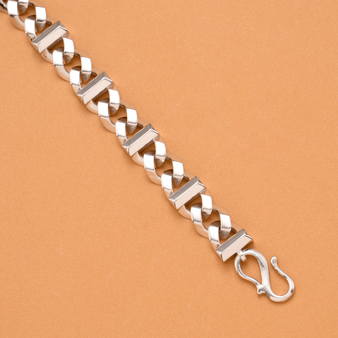 Modern Elite Men’s Silver Bracelet