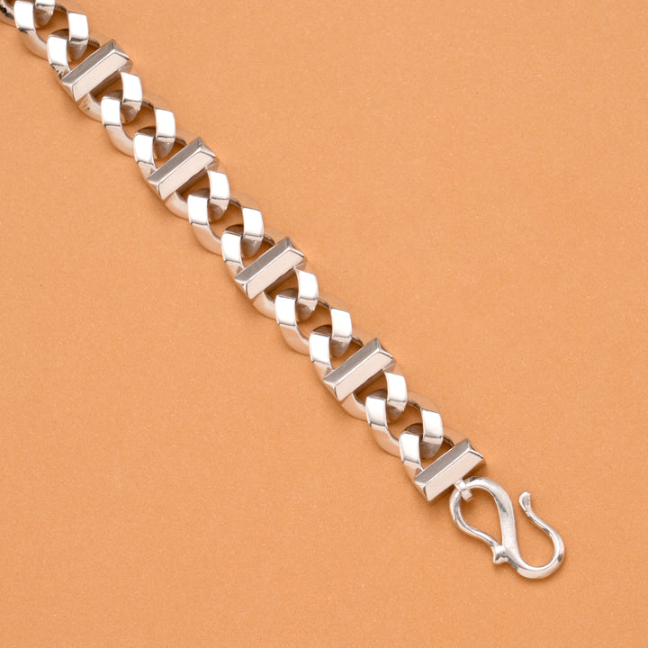 Modern Elite Men’s Silver Bracelet