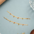 Classic Finely Enamel Gold Ear Chain