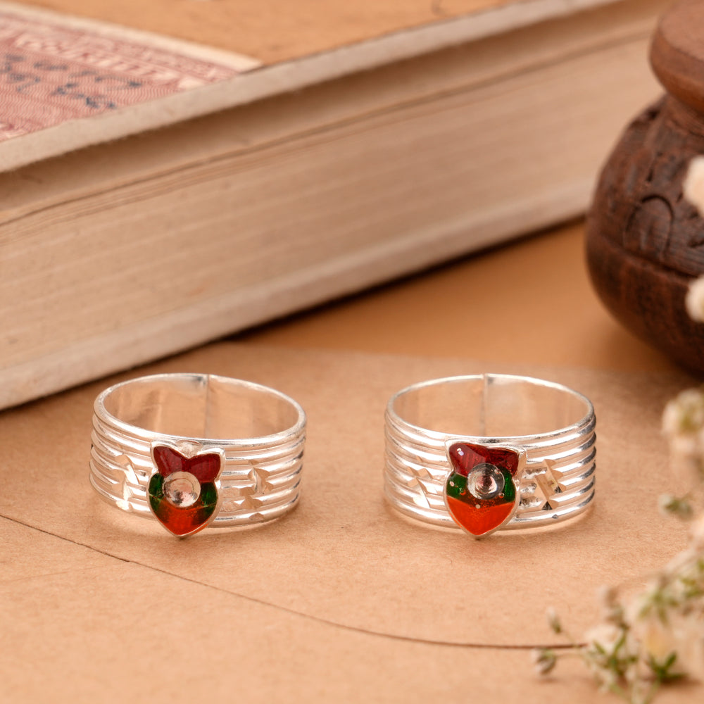 Royal Blossom Enamel Spring Silver Metti