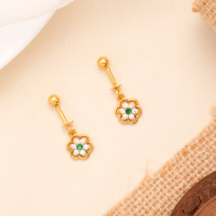 Radiant Floral Design Silver Gold Plated Koppu