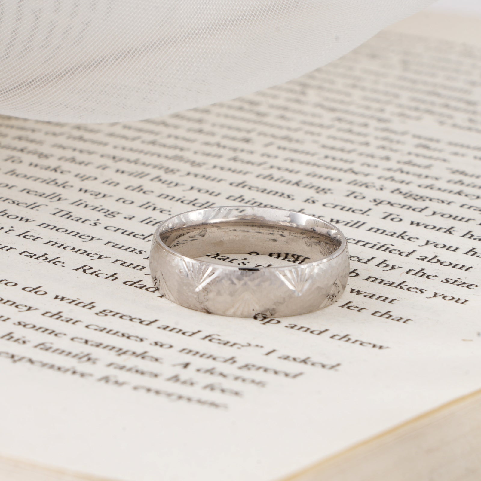 Elegant Meteorite Silver Men’s Ring
