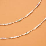 Elegant Balls Flower Silver Anklet
