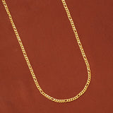 Classic Figaro Pattern Gold Long Chain