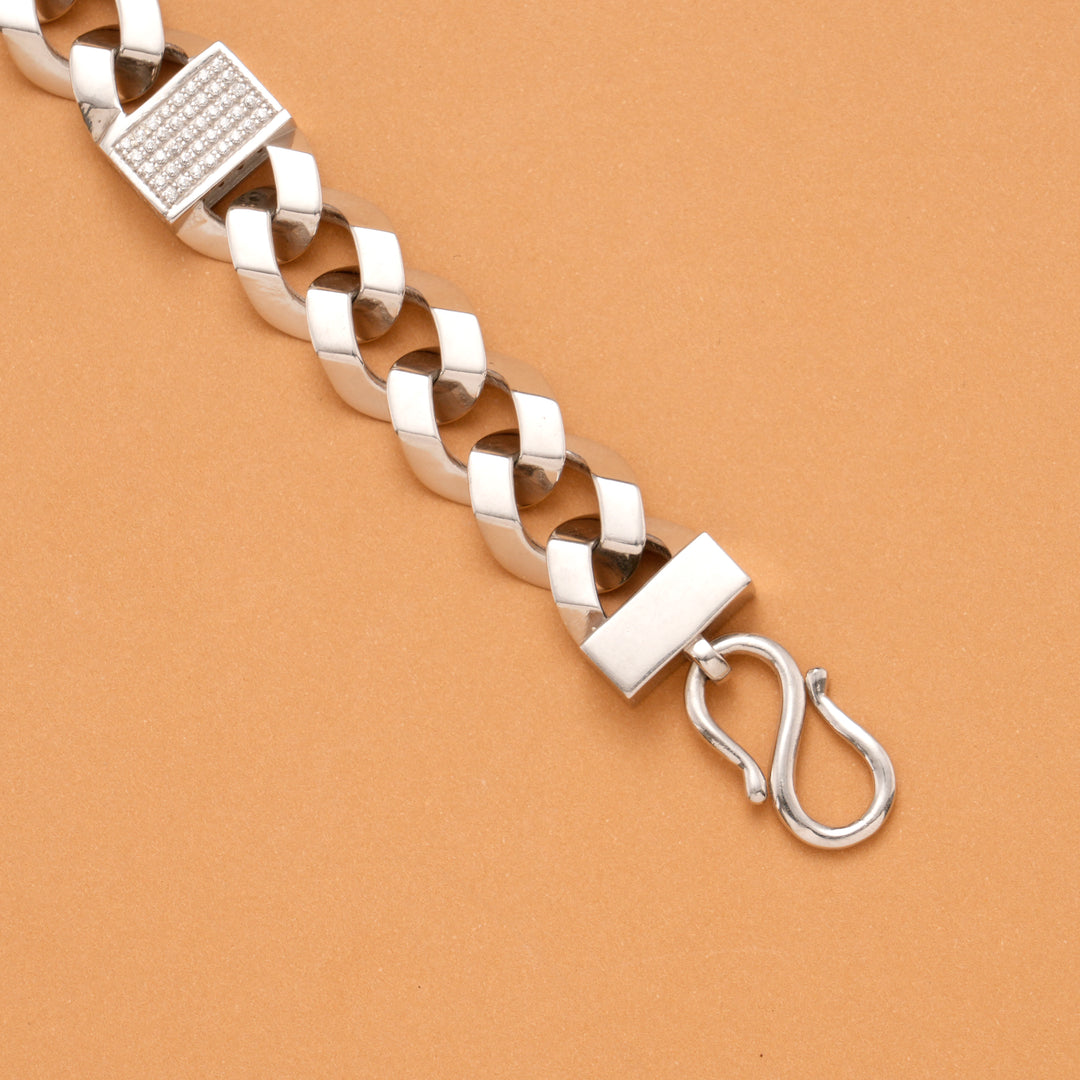 Titan Link Men's Silver Bracelet