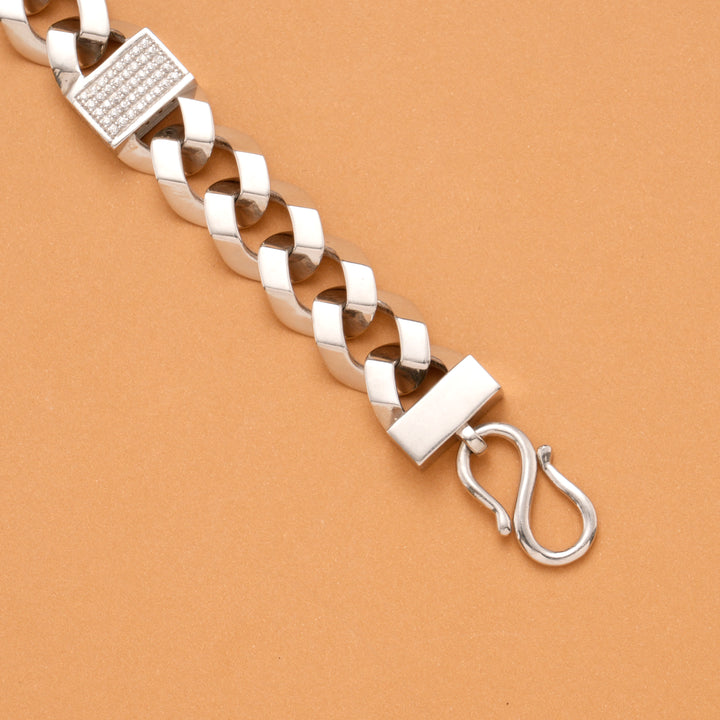 Titan Link Men's Silver Bracelet