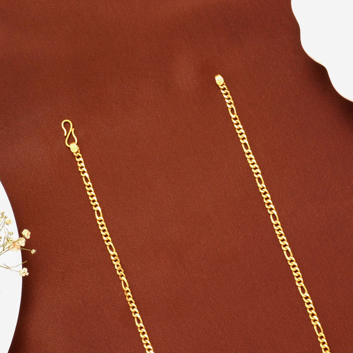 Classic Figaro Pattern Gold Long Chain