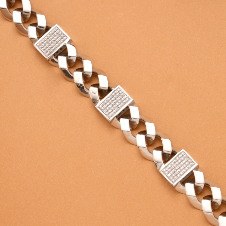 Titan Link Men's Silver Bracelet