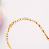 Elegant Floral Design Golden Necklace Set