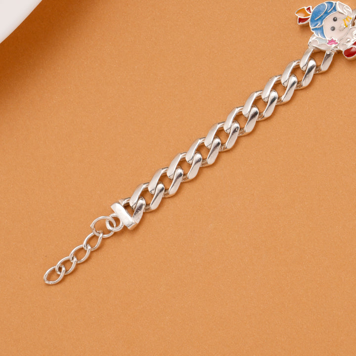 Divine Ganesha Silver Baby Bracelet