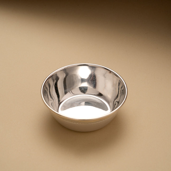 Playful Micky Mouse Silver Dinner Set