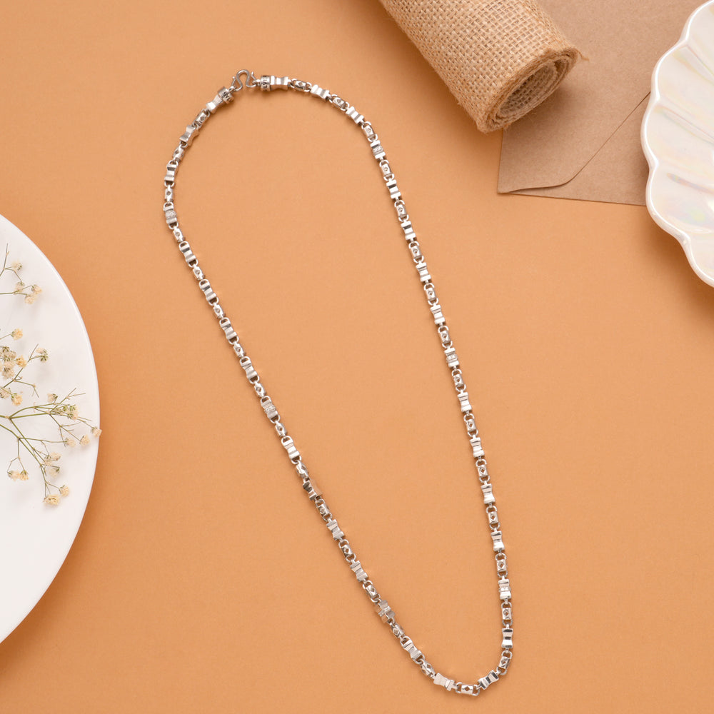 Mini Sleek Silver Box Style Chain