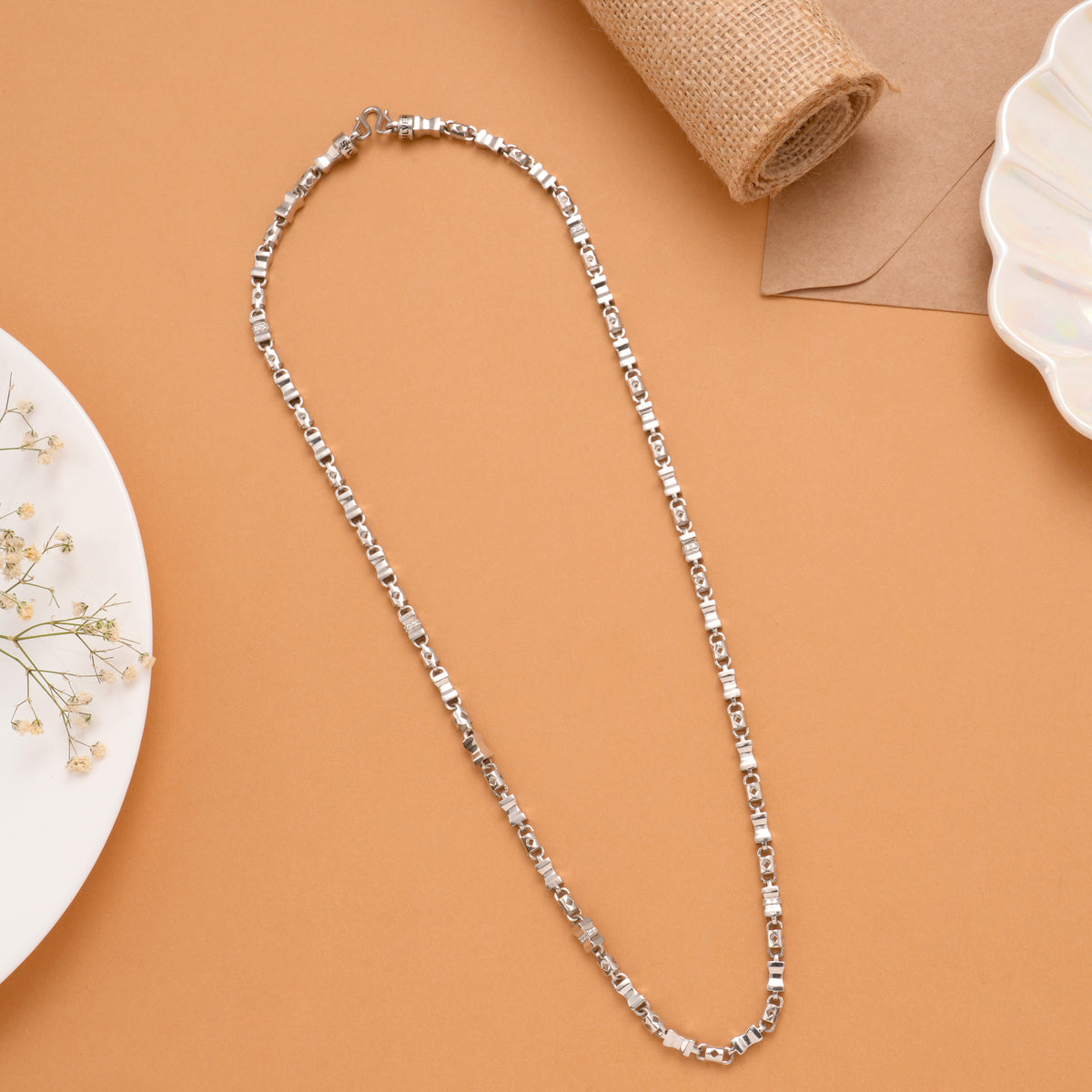 Mini Sleek Silver Box Style Chain