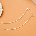 Elegant Balls Flower Silver Anklet