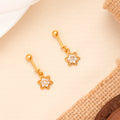 Floral Fancy Drops Golden Koppu Earring