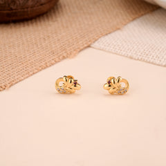 Blooming Flower Casting Golden Stud