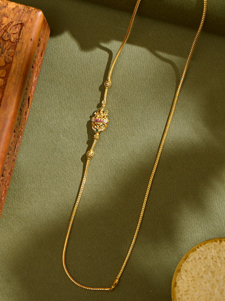 Lakshmi Vilas Ruby Mugappu Chain