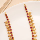 Classic Mango Ruby Traditional Golden Necklace