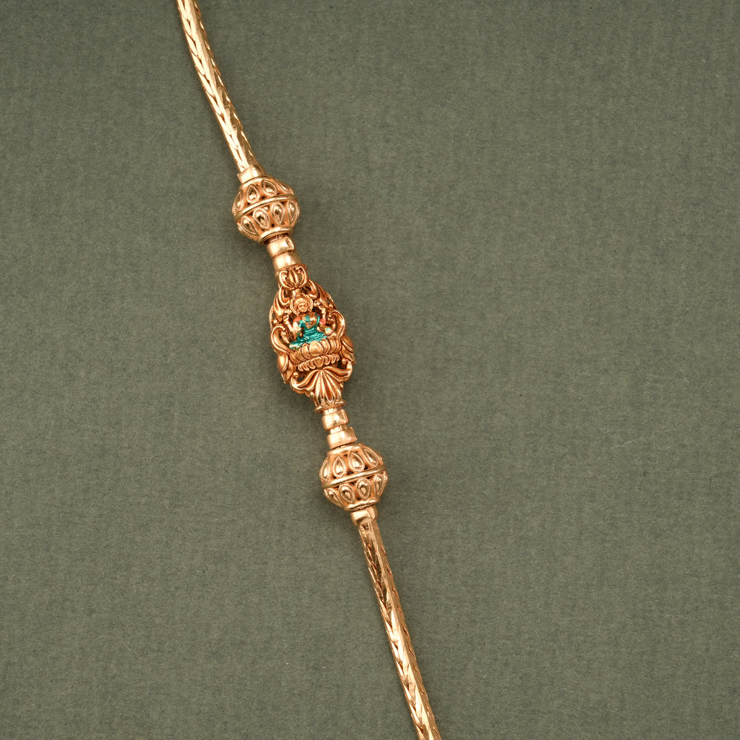 Royal Lotus Lakshmi Mugappu Chain
