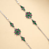 Premium Vintage Charm Silver Anklet